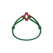 Red Clover Cord Bracelet