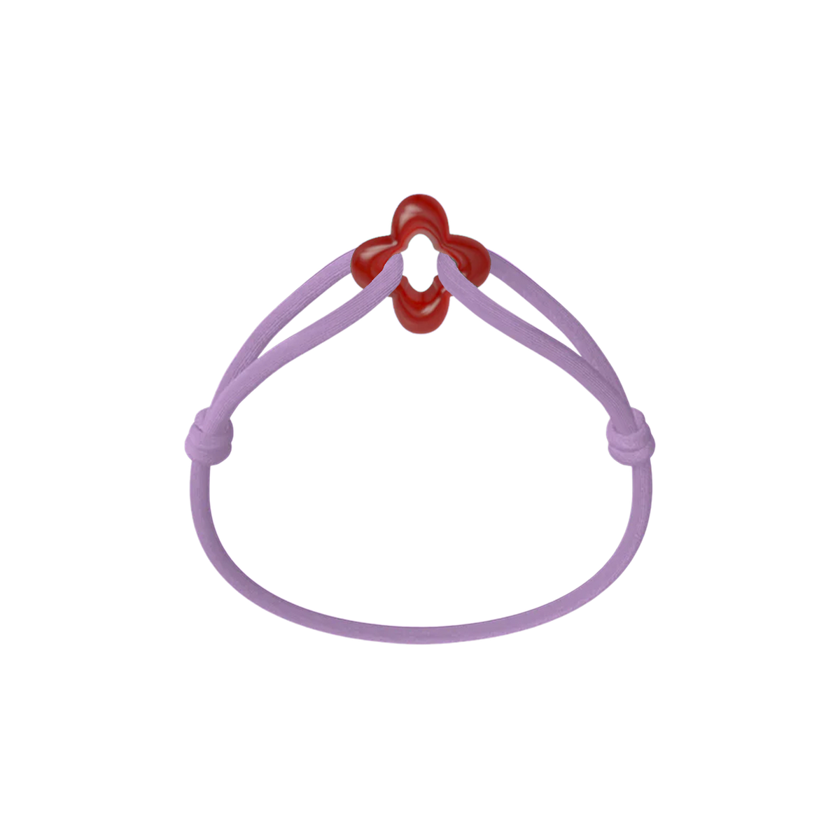 Red Clover Cord Bracelet