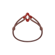 Red Clover Cord Bracelet