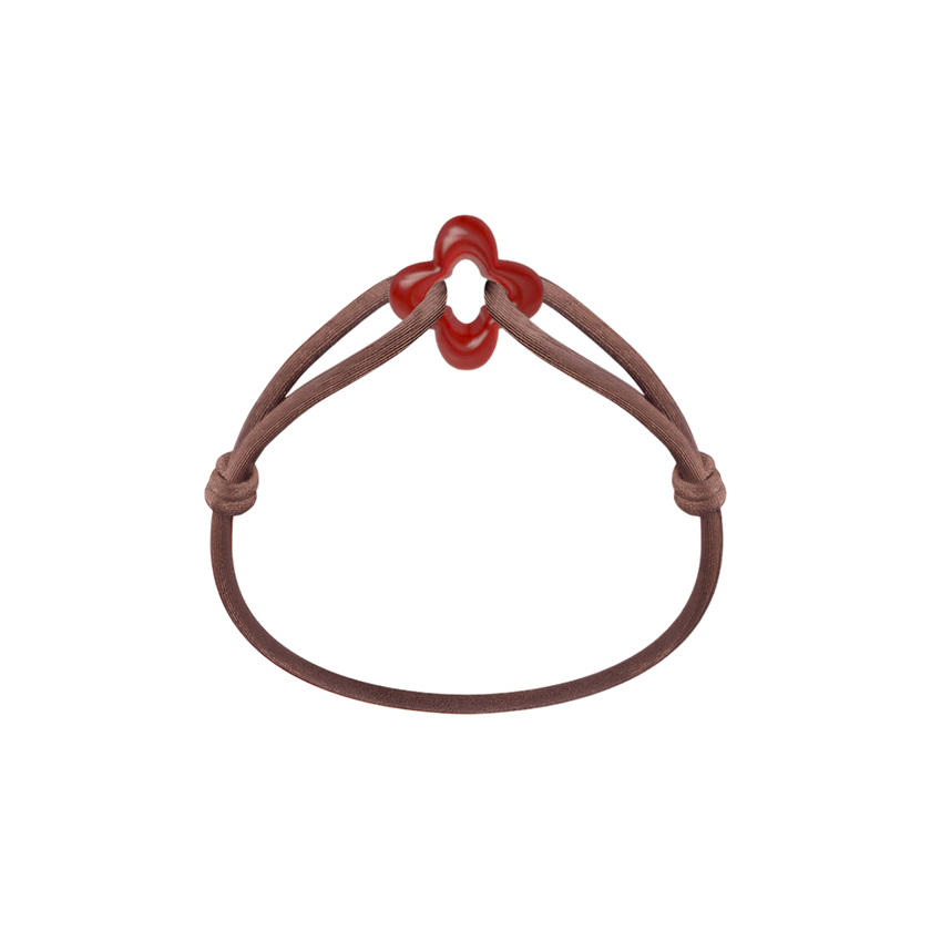 Red Clover Cord Bracelet