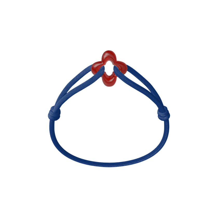 Red Clover Cord Bracelet
