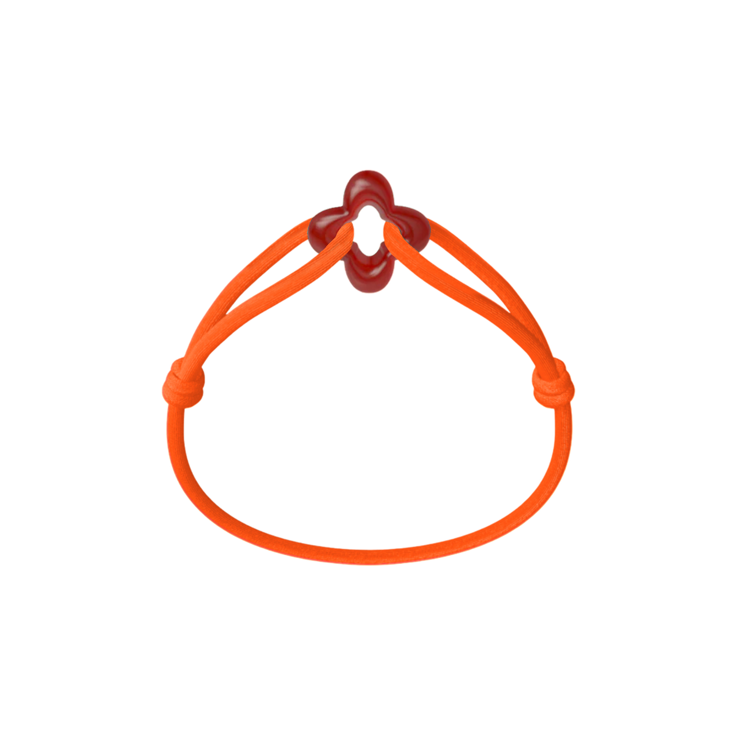 Red Clover Cord Bracelet