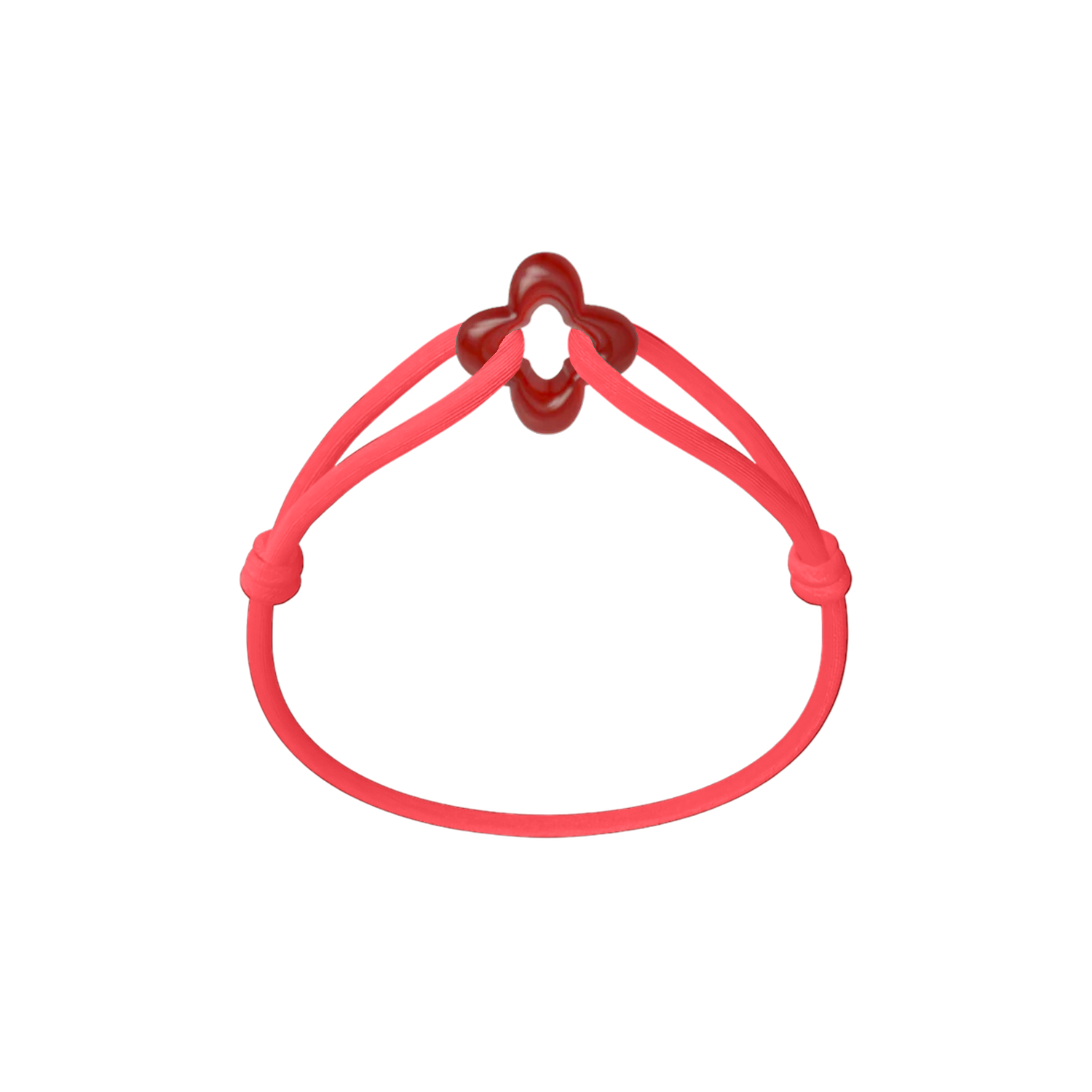 Red Clover Cord Bracelet