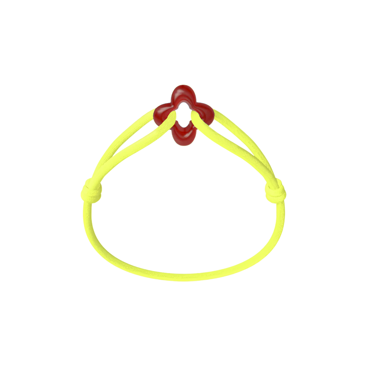 Red Clover Cord Bracelet