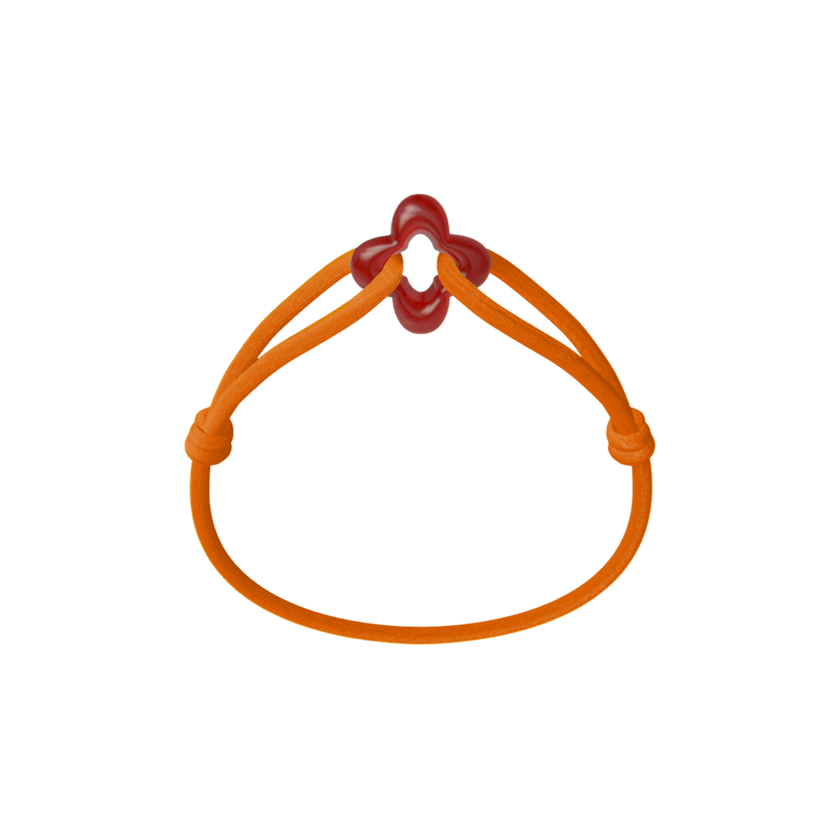 Red Clover Cord Bracelet