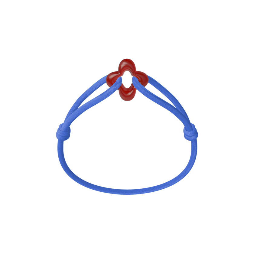 Red Clover Cord Bracelet