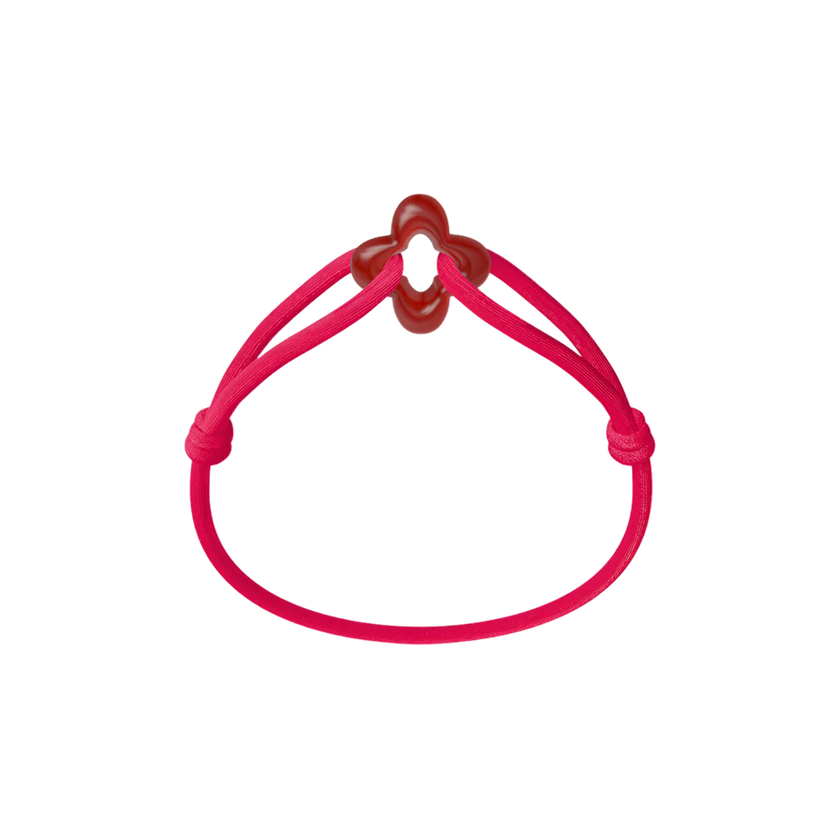 Red Clover Cord Bracelet