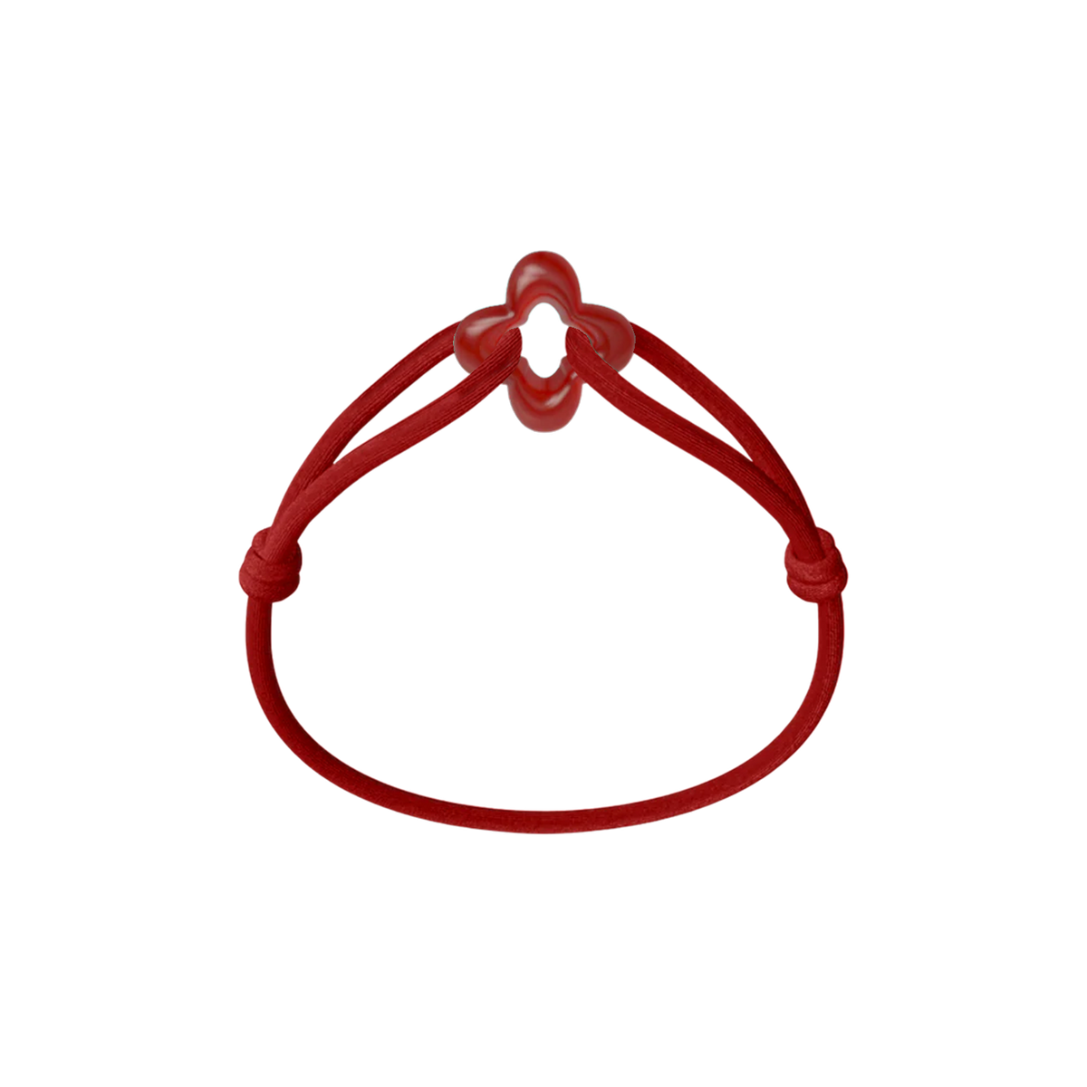 Red Clover Cord Bracelet