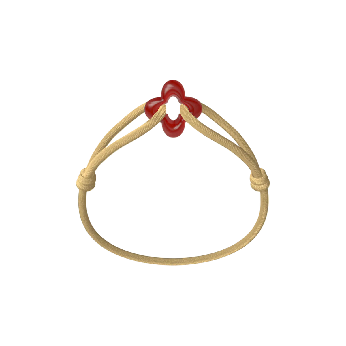 Red Clover Cord Bracelet