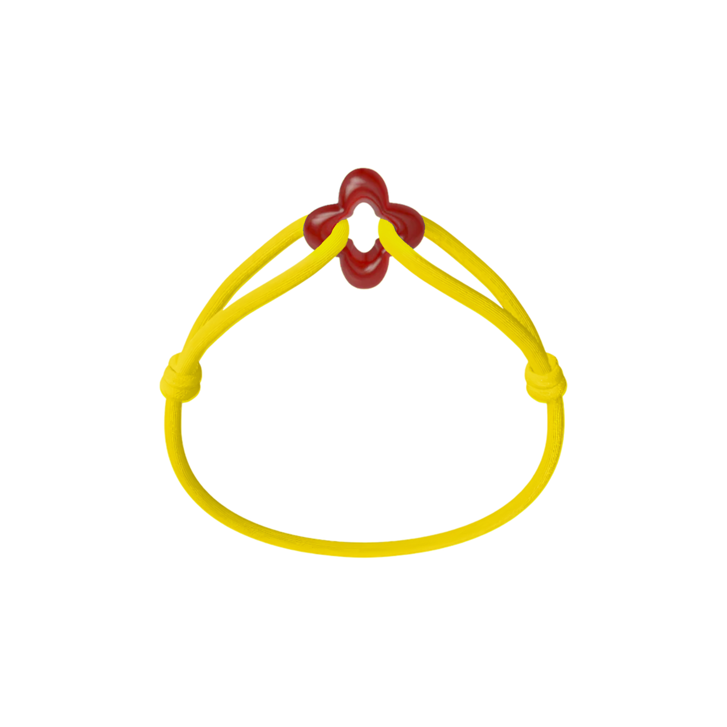 Red Clover Cord Bracelet