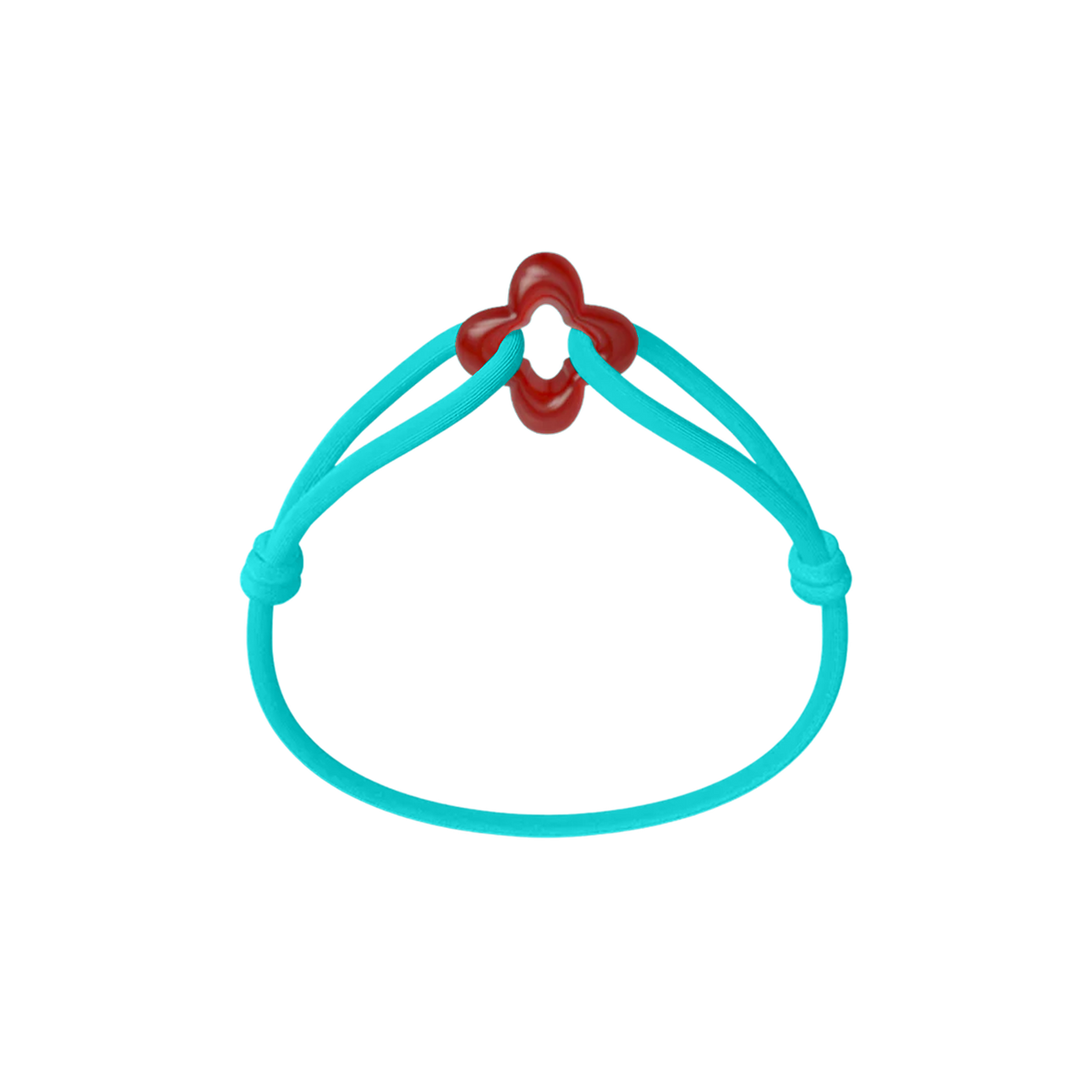 Red Clover Cord Bracelet