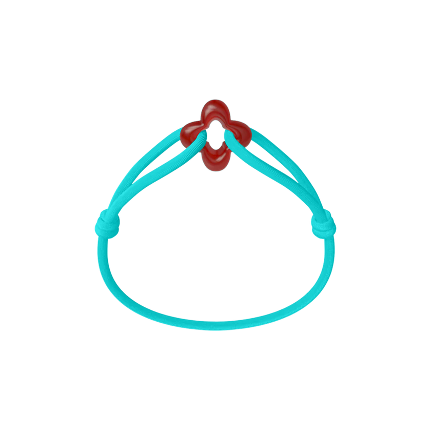 Red Clover Cord Bracelet