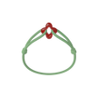 Red Clover Cord Bracelet