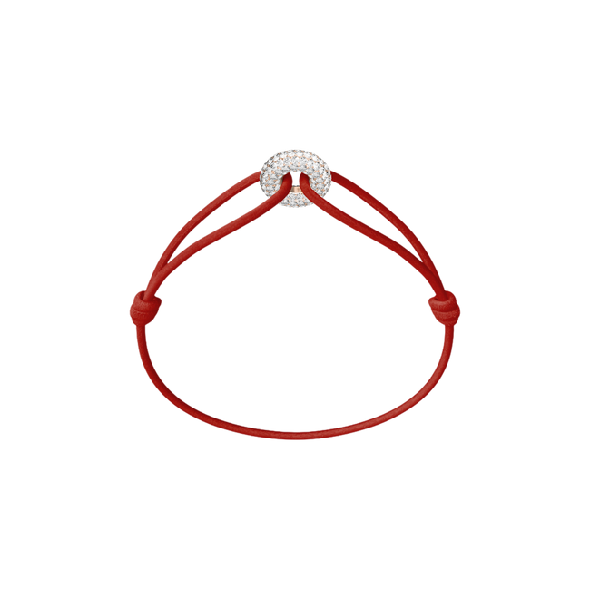 Mini Rose Soho Pavé Cord Bracelet