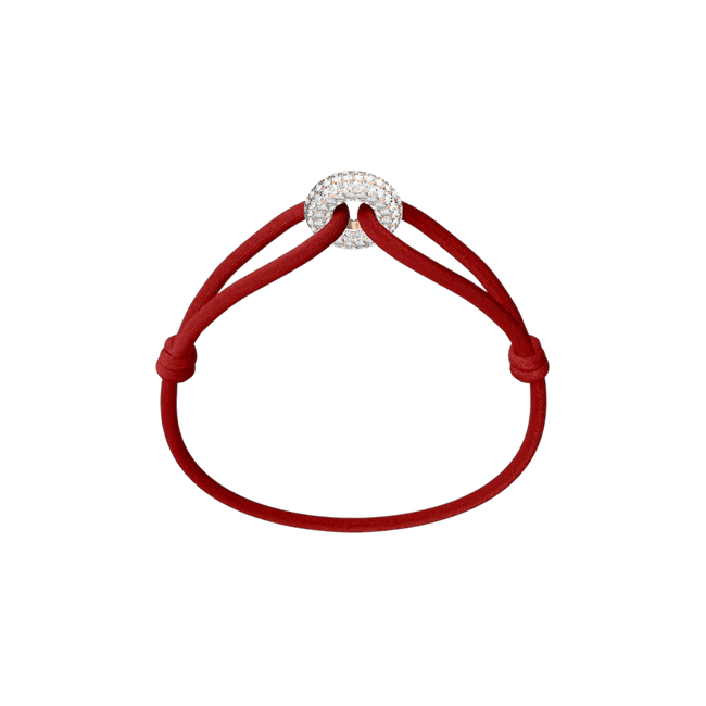 Rose Soho Pavé Cord Bracelet