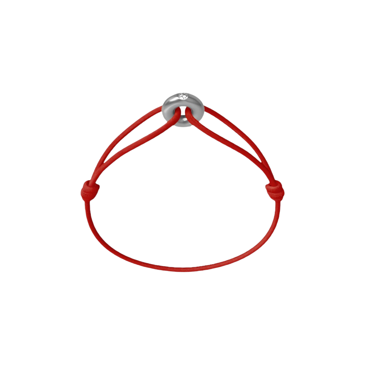 Mini Silver Soho Diamond Cord Bracelet