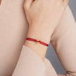 Golden Heart Cord Bracelet