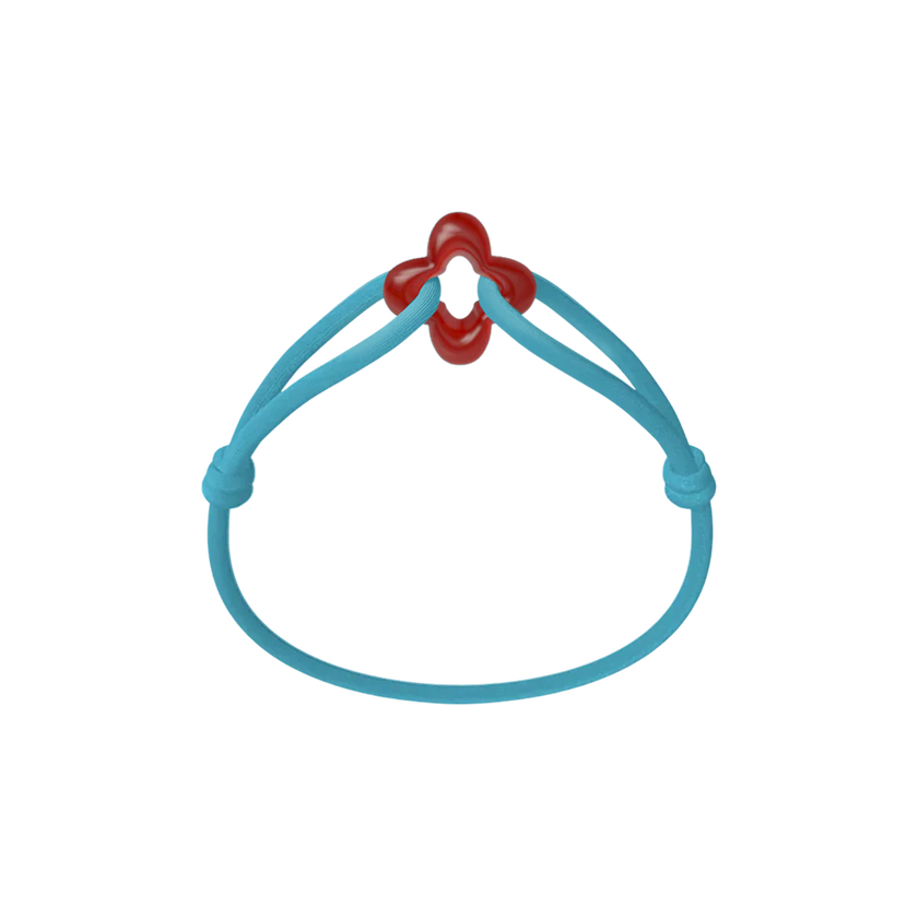 Red Clover Cord Bracelet