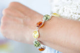 Bracciale di ambra a caramella rotonda