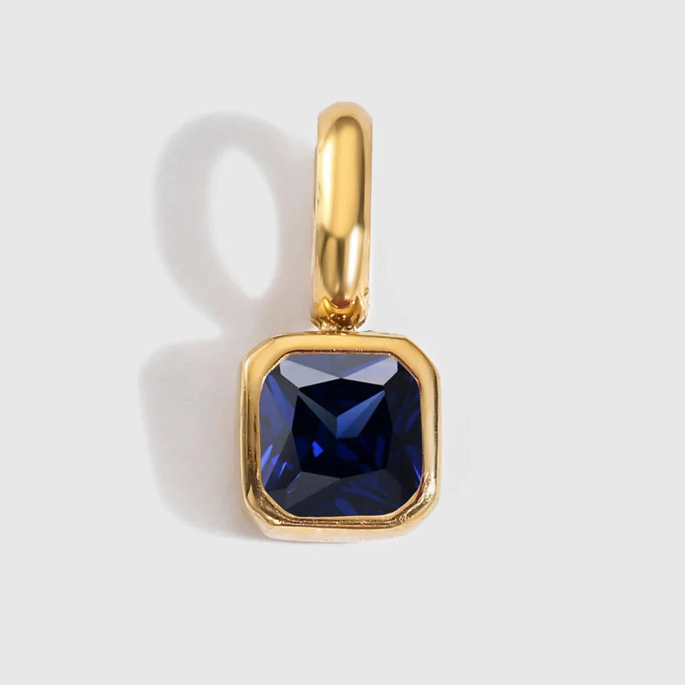 Octagon Birthstone Charms