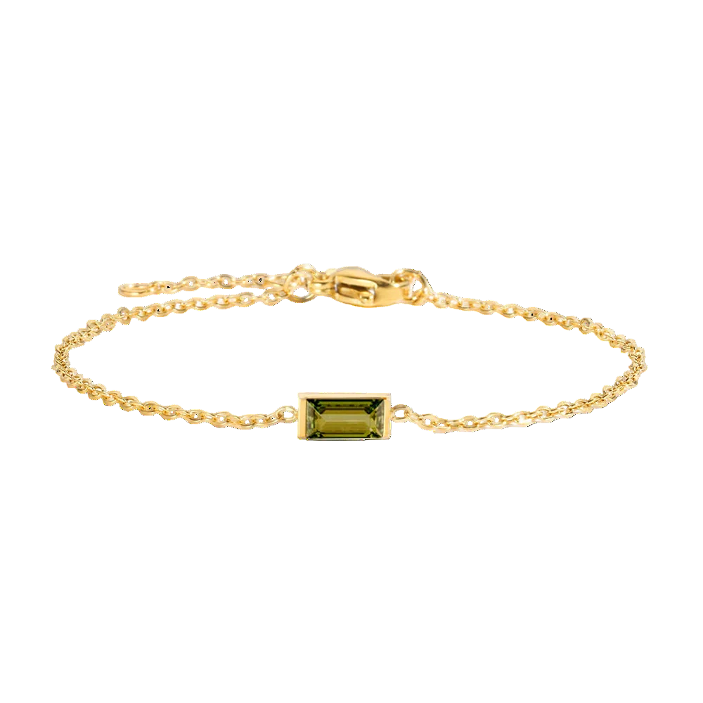 Armband mit eckigem Geburtsstein