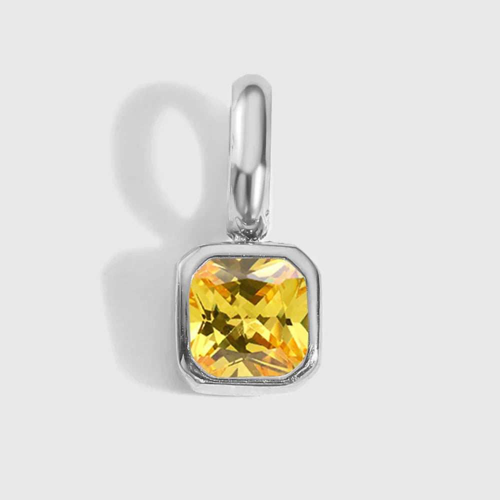 Octagon Birthstone Charms