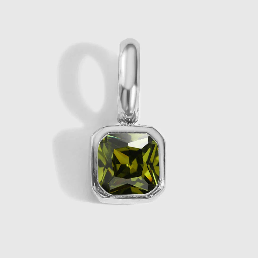 Octagon Birthstone Charms