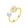 Adjustable Daisy Spinner Ring