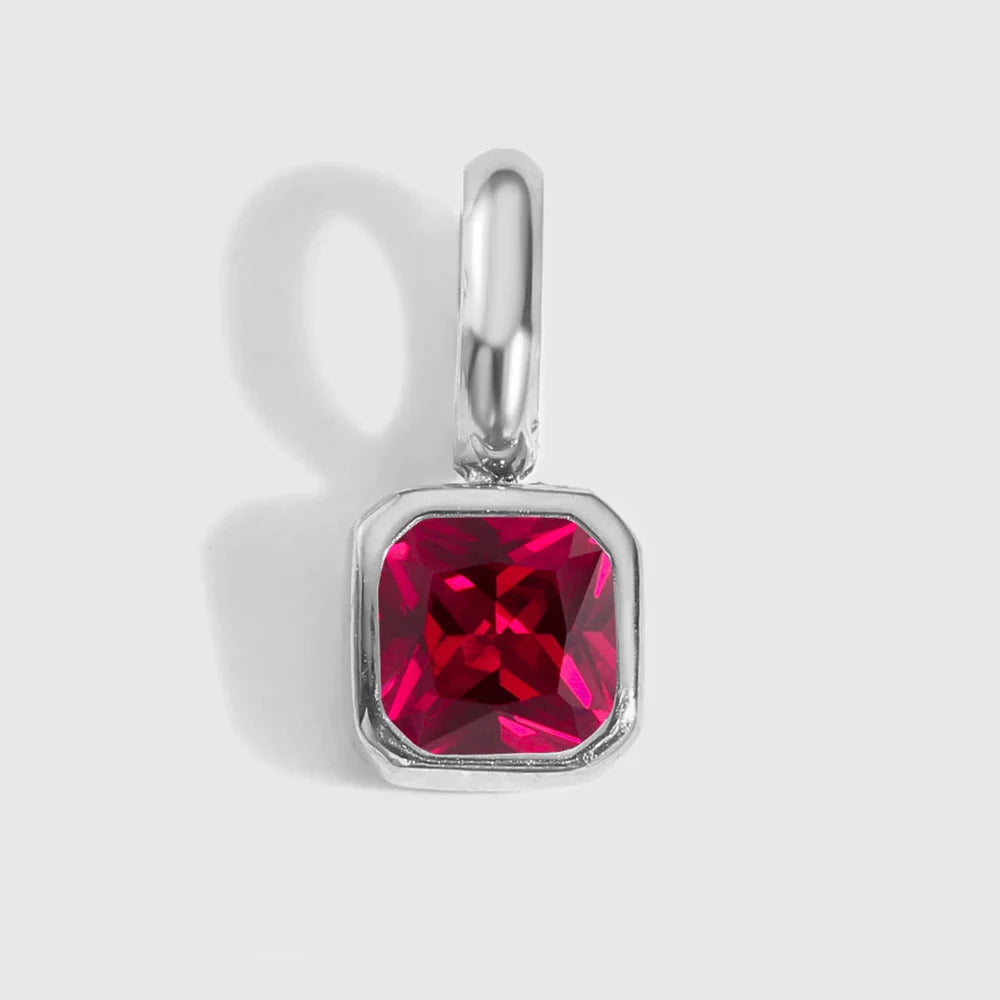 Octagon Birthstone Charms