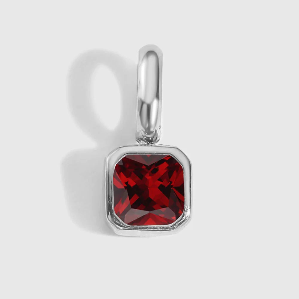 Octagon Birthstone Charms