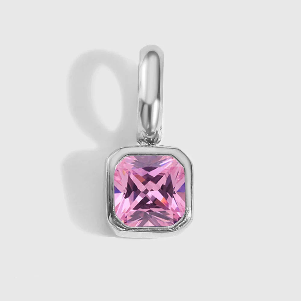 Octagon Birthstone Charms