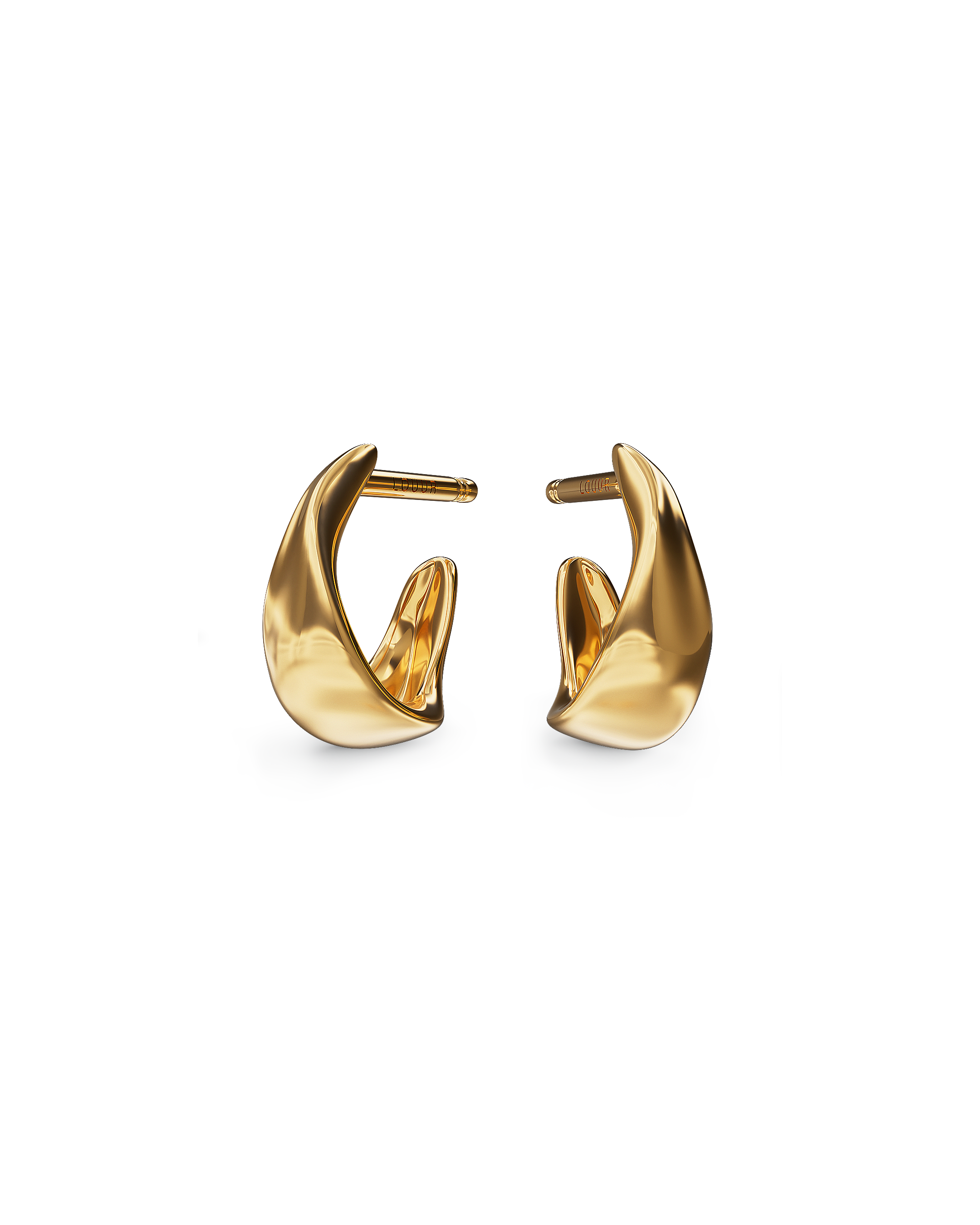 Seren Small Hoops | Gold Vermeil