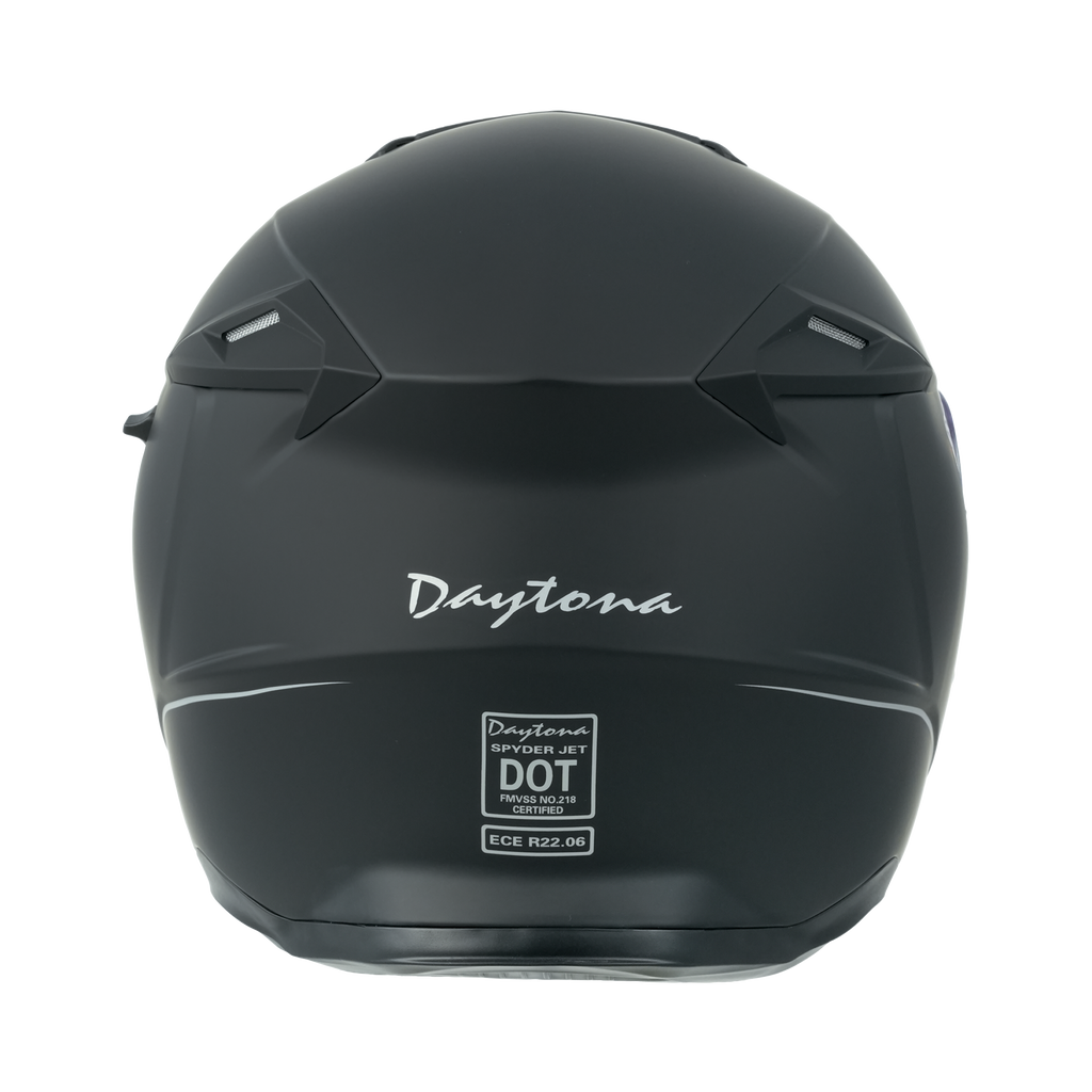D.O.T. & ECE Daytona Spyder Jet- Dull Black