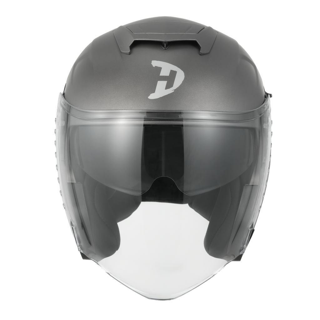 D.O.T. & ECE Daytona Spyder Jet- Gun Metal Grey Dull Metallic