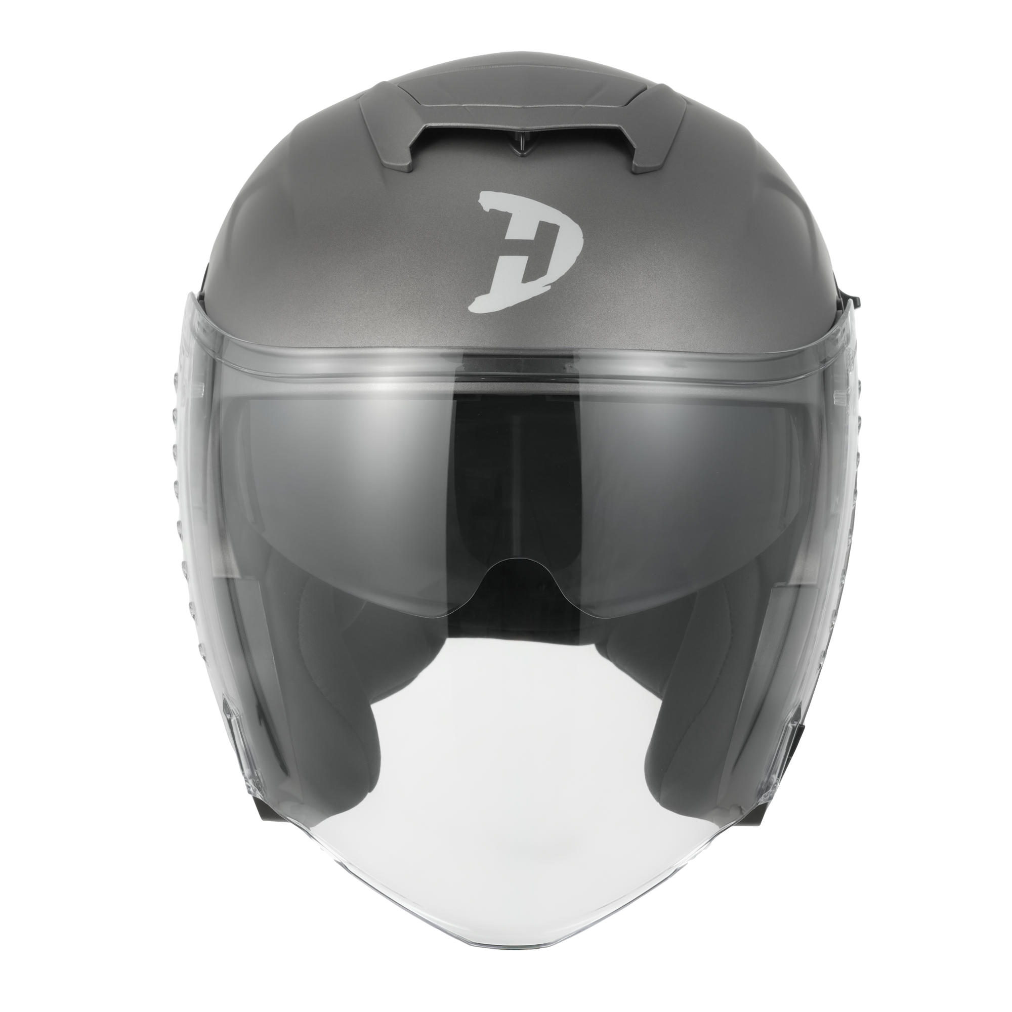D.O.T. & ECE Daytona Spyder Jet- Gun Metal Grey Dull Metallic
