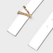 Virtus Belt Calf Leather White Gold