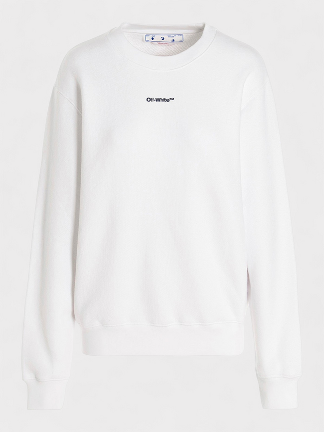 Off-White Tie Dye Arrow Crewneck White