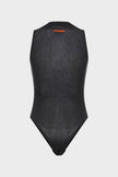 Bodysuit Logo Embroidery Black