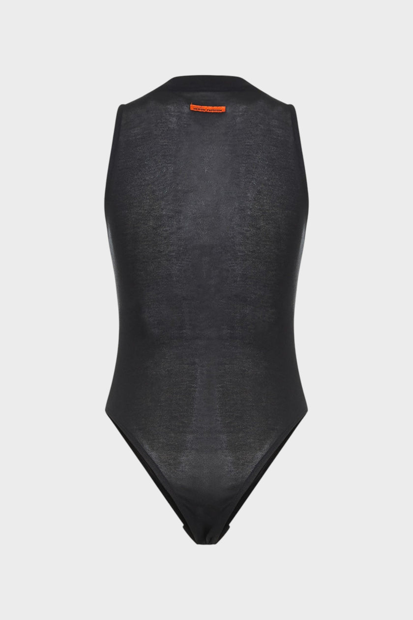 Bodysuit Logo Embroidery Black