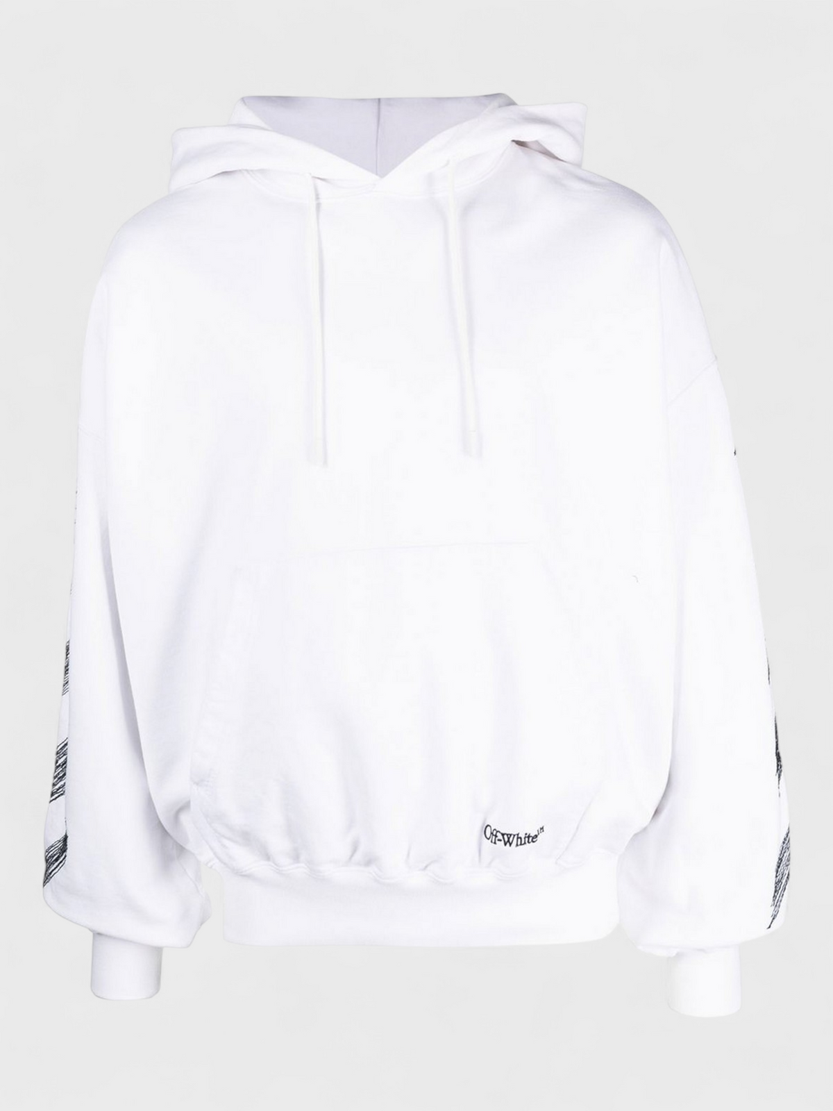 Off-White Diag Scribble Print Hoodie White