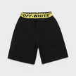 Off Industrial Sweatshort Black Yellow Kids