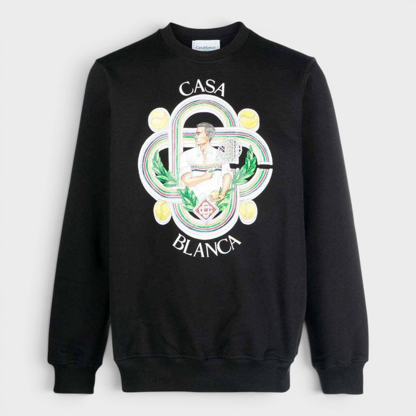 Printed Sweatshirt Le Joueur Black