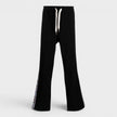 Casa Elements Embroidered Satin Tape Sweatpant Black