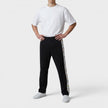 Casa Elements Embroidered Satin Tape Sweatpant Black