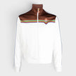 Printed Tricot Track Top White