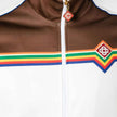 Printed Tricot Track Top White