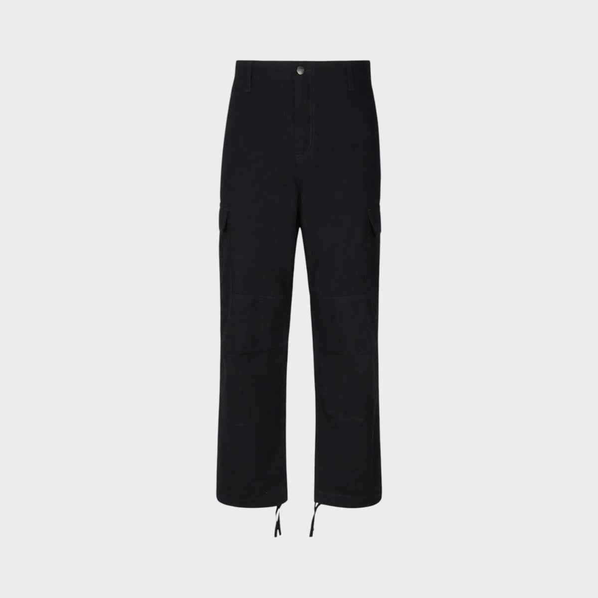 Regular Cargo Cotton Pants Black