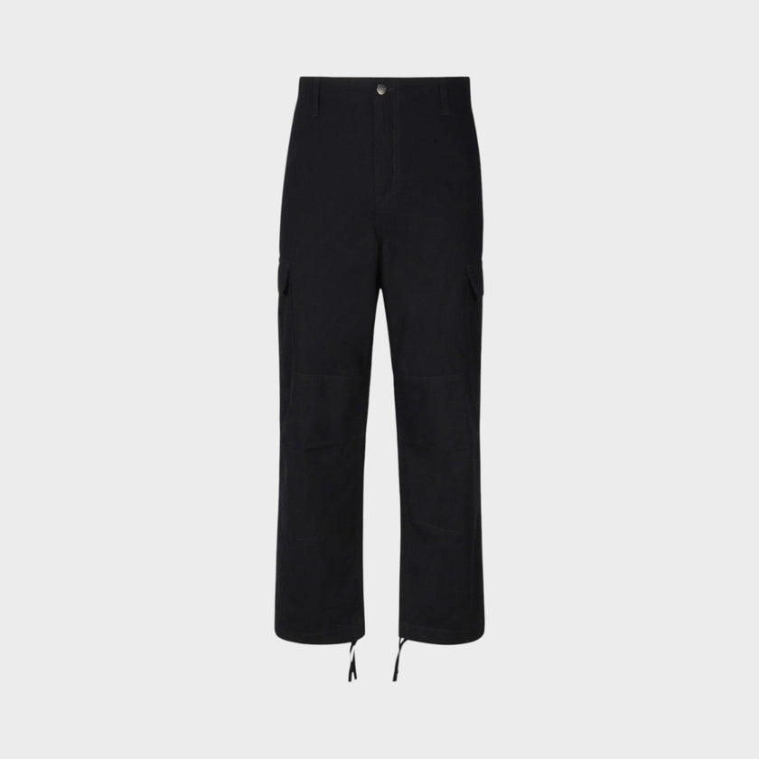 Regular Cargo Cotton Pants Black