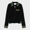 Embroidered Laurel Jacket Black