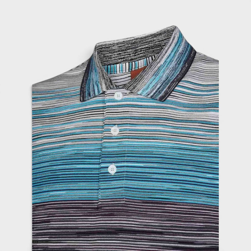 Space Dye Short Sleeve Polo Shirt